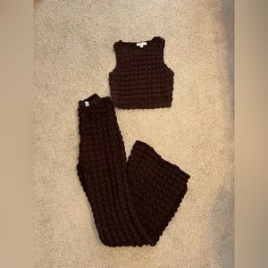 Motel Rocks high-waisted bubble flare pants